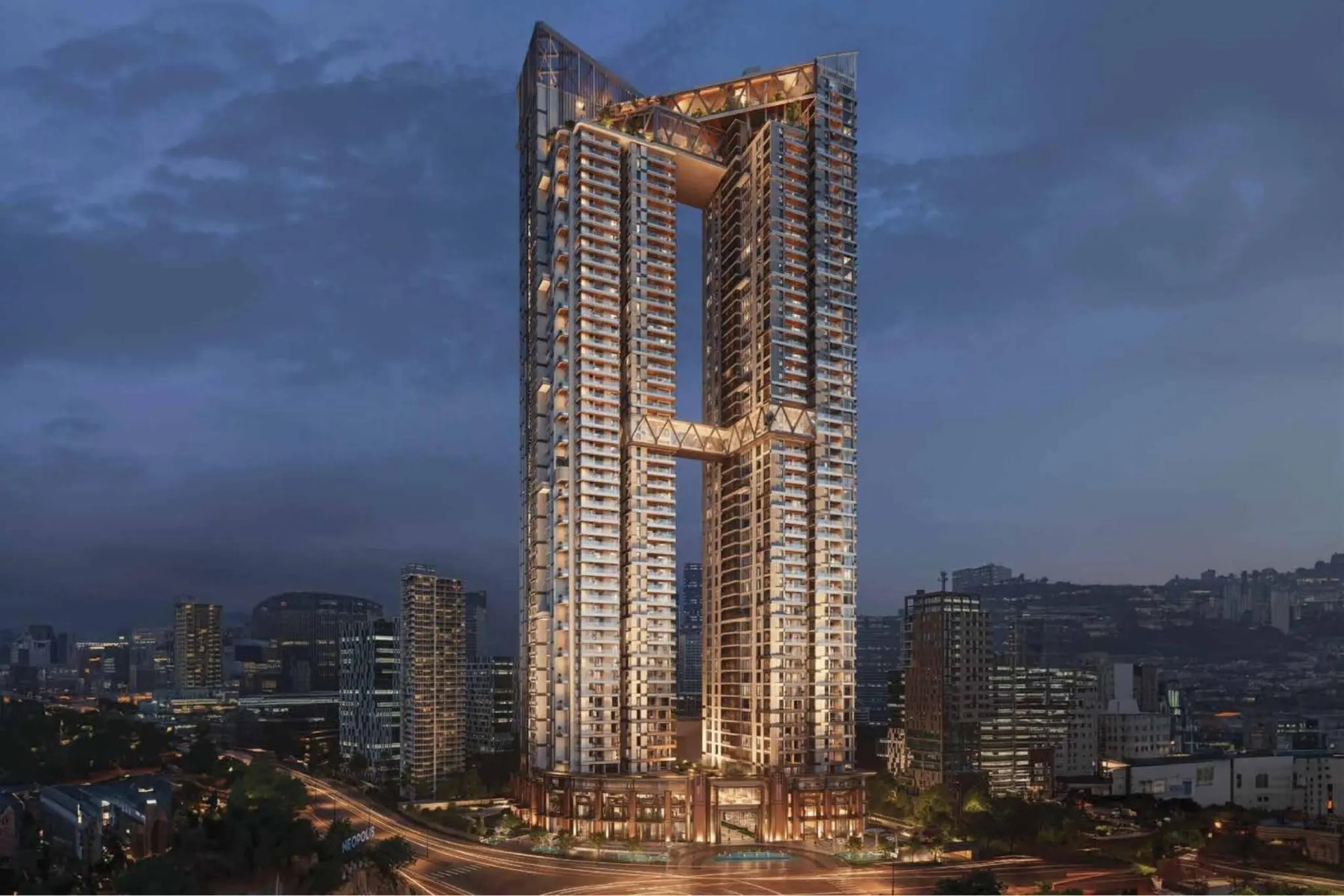 Luxury apartment interior at Rise With 9