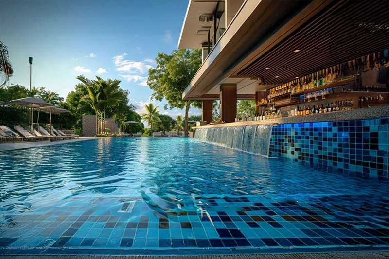 Luxury swimming pool